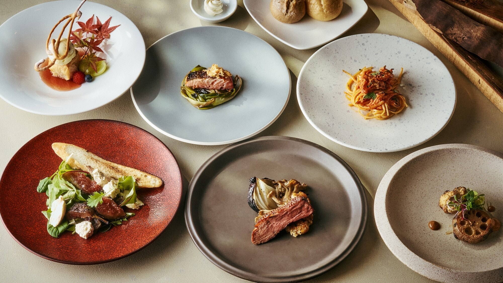 [Dinner] Wood-grilled course autumn menu image_WOODSIDE dining