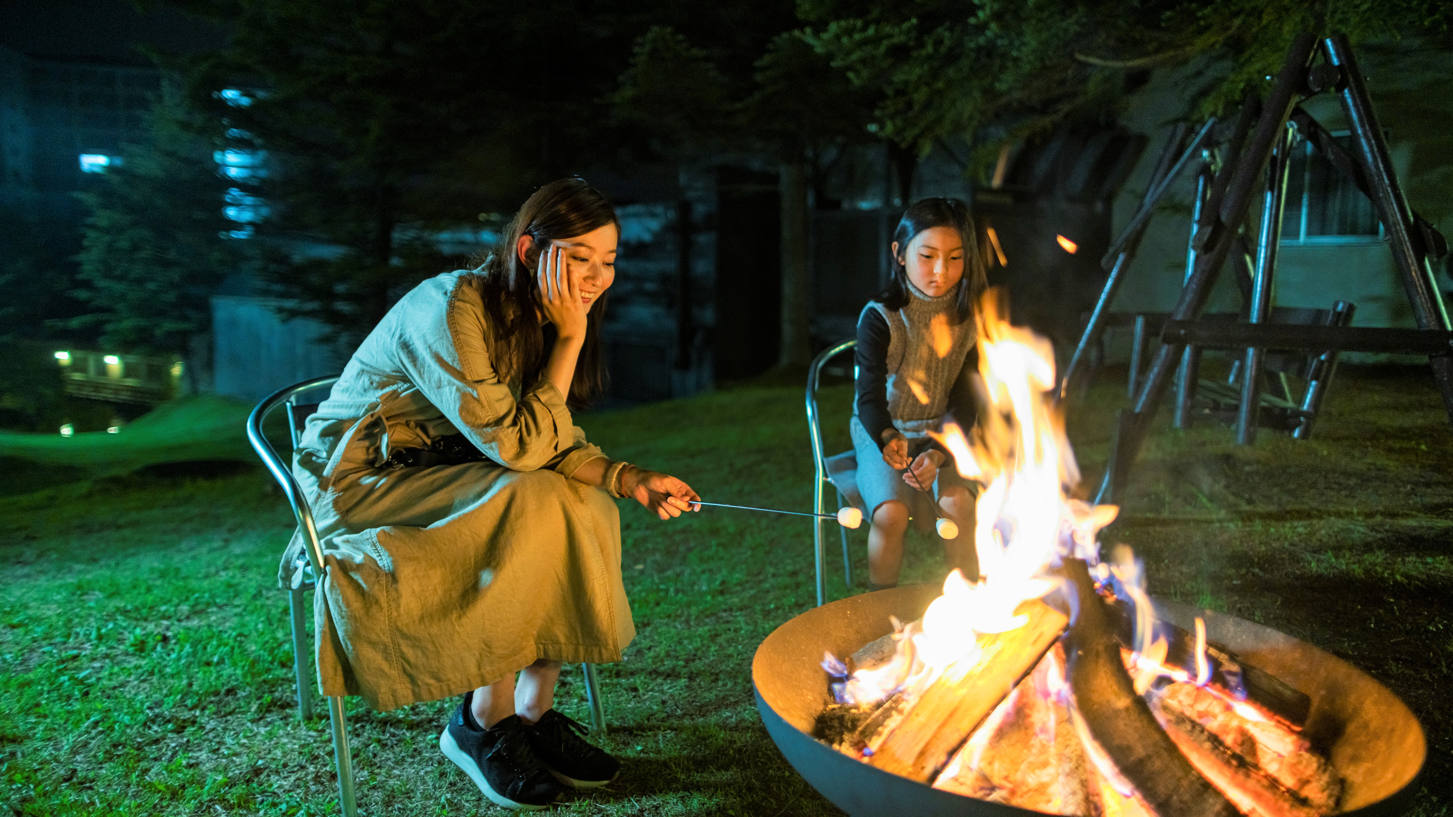 [Bonfire & Marshmallow] Every night from 19:00 to 21:00 in the garden in front of the front desk