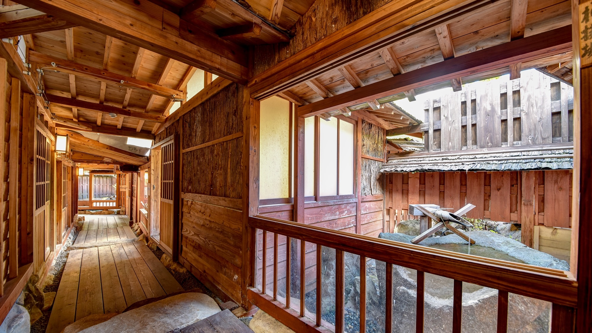 * [Example in the hall] Open-air bath Yokocho