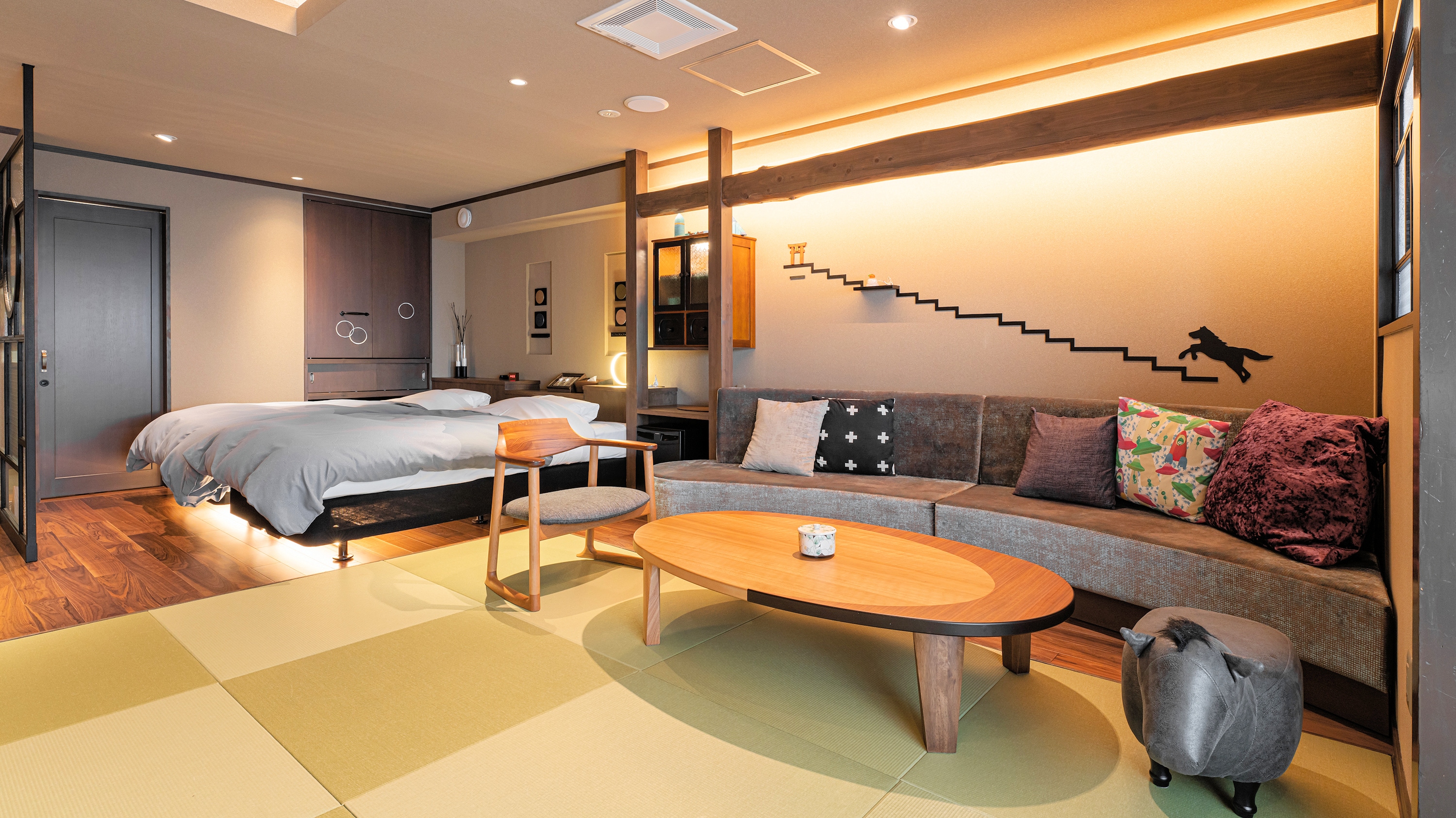 ■Phòng■Không hút thuốc [Phòng kiểu Nhật-Tây có suối nước nóng quan sát tự do (706)]