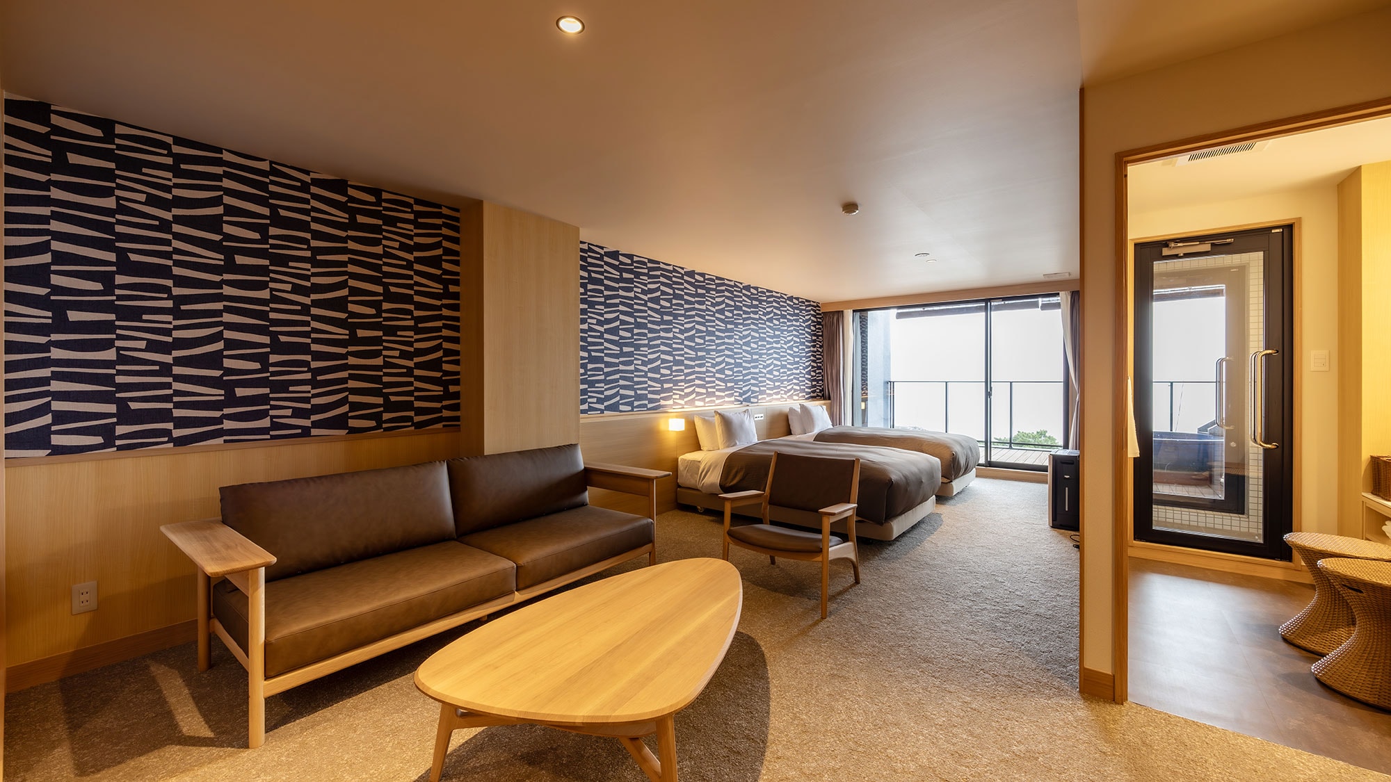 Tòa nhà mới Deluxe Suite Phòng kiểu Nhật kiểu Tây