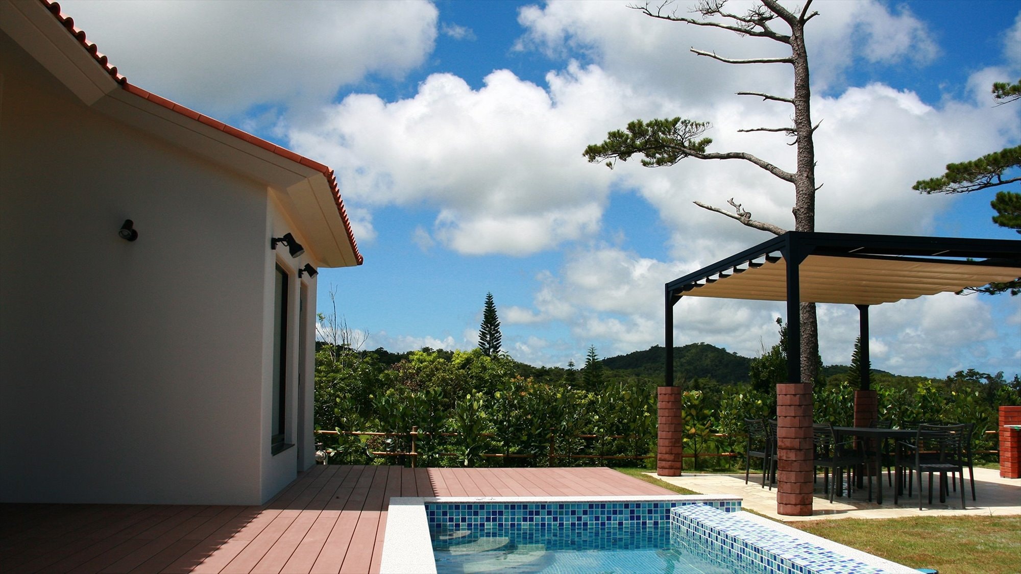 [Premium Cottage] 每個房間都有自己的私人游泳池。