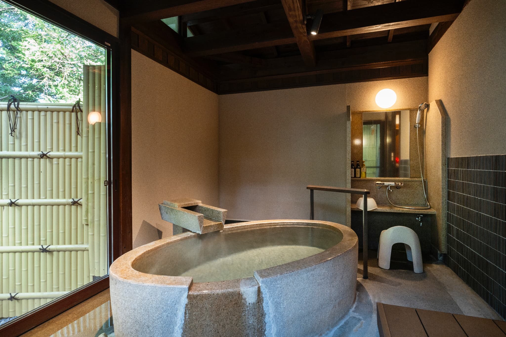 Compact room with semi-open-air bath [Yukyuan] New guest room available in July 2024