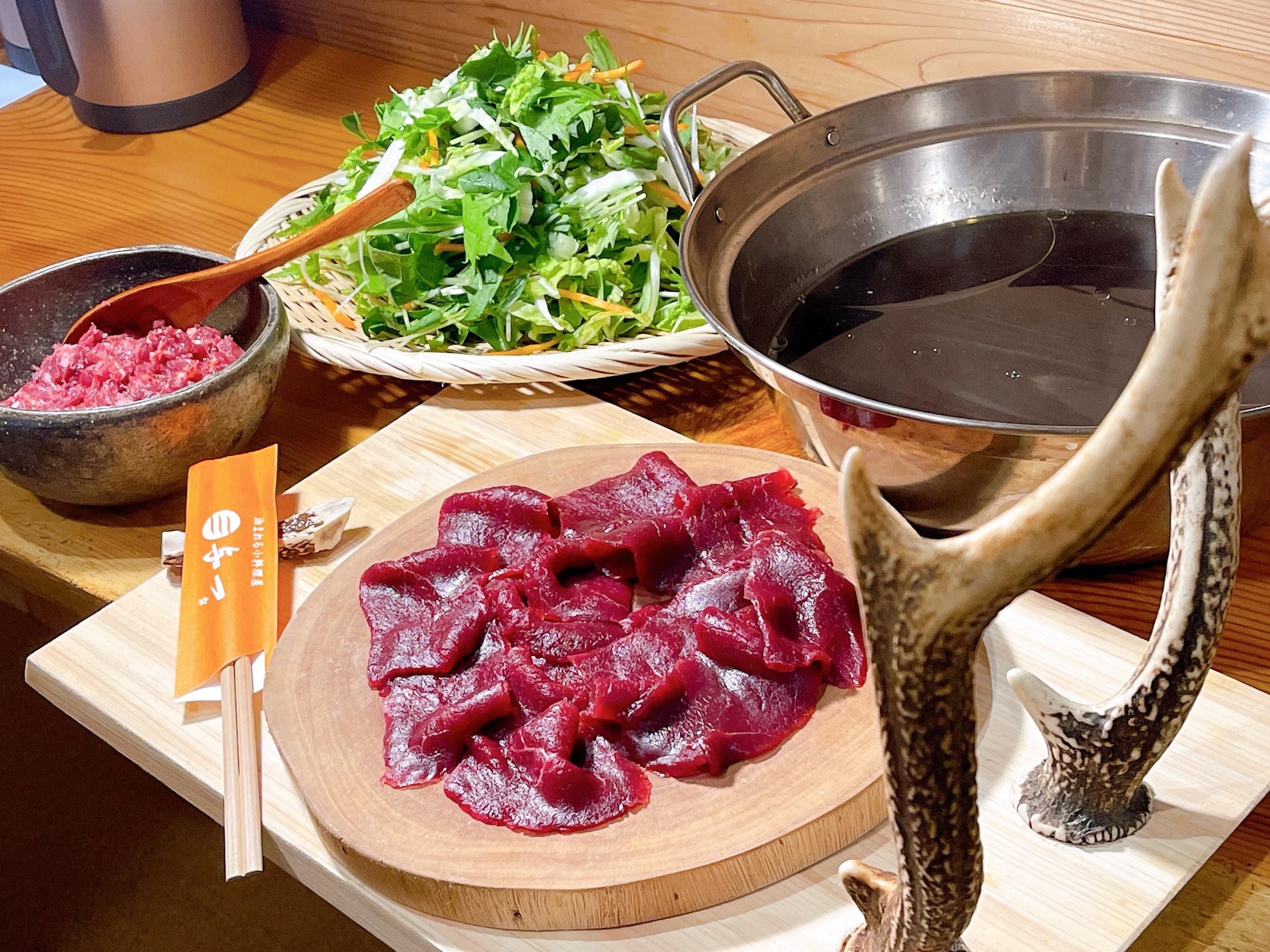 Kasagi venison shabu-shabu