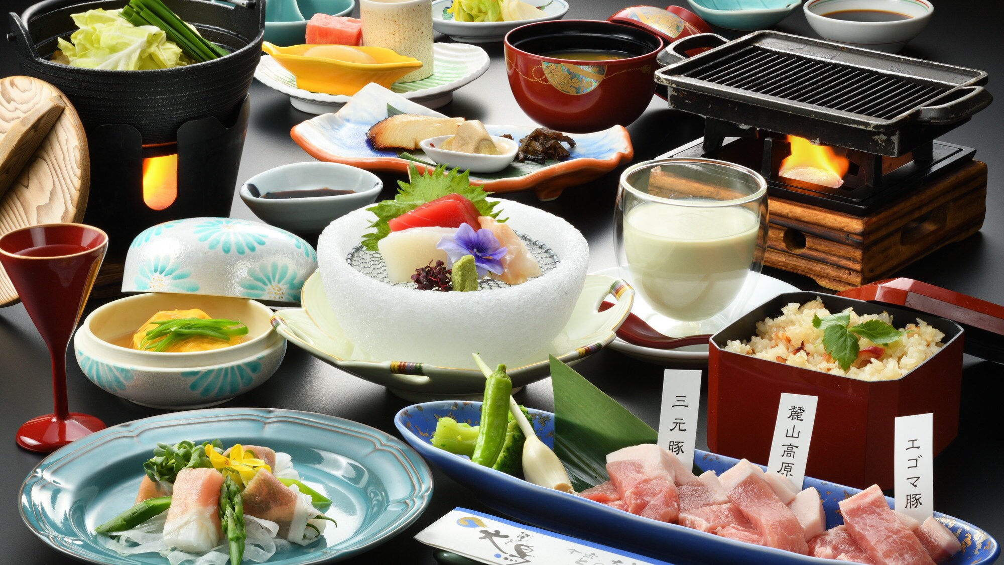 夏季懷石料理課程:福島三種特色豬肉(2026年6月至10月)