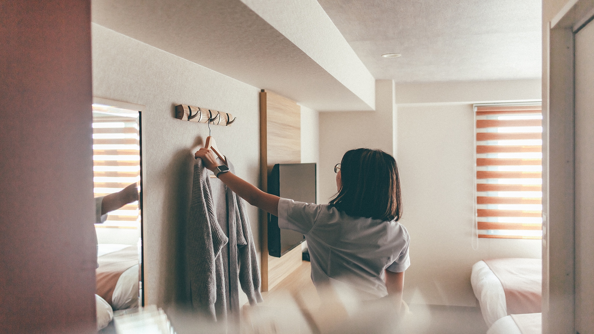 Room usage image-Hanger rack