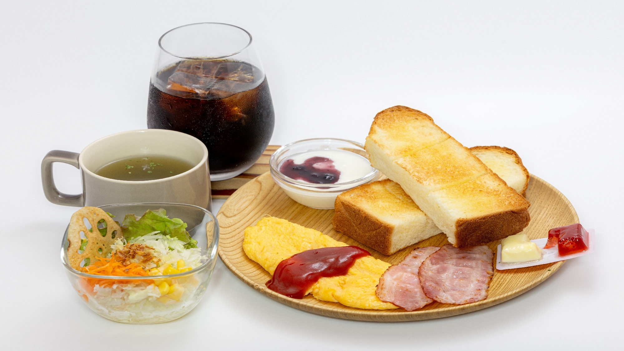 *Contoh pilihan sarapan (makanan Barat)