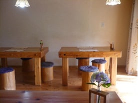 Inside the building.