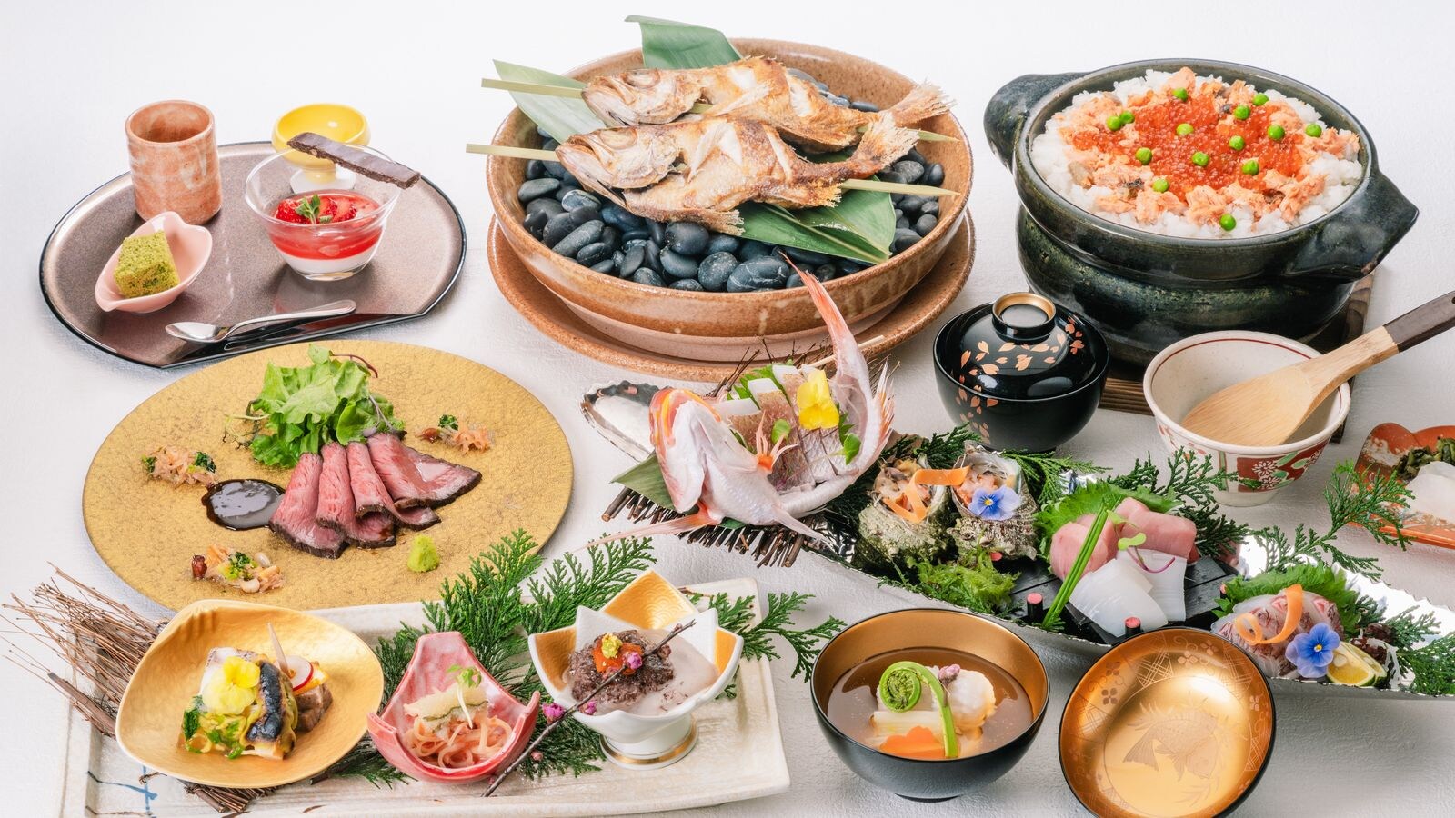 [Spring] Premium Plan - A blissful moment with a luxurious kaiseki meal including "Nodoguro" (image is for illustrative purposes only)