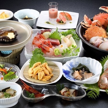 Seafood enjoyment plan with 3 types of abalone dishes Square