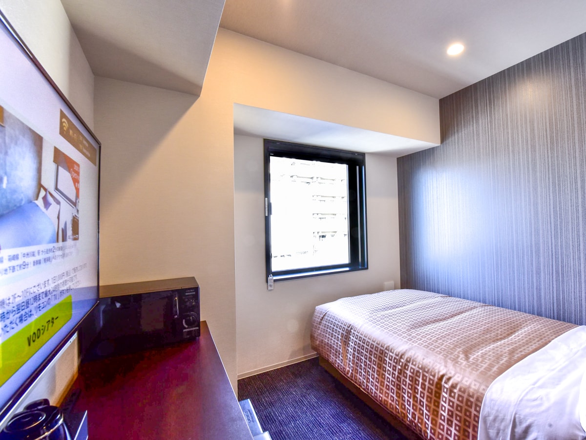[Single room] Humidified air purifier & microwave oven & wi-fi equipped ♪ "Slumberland bed" adopted