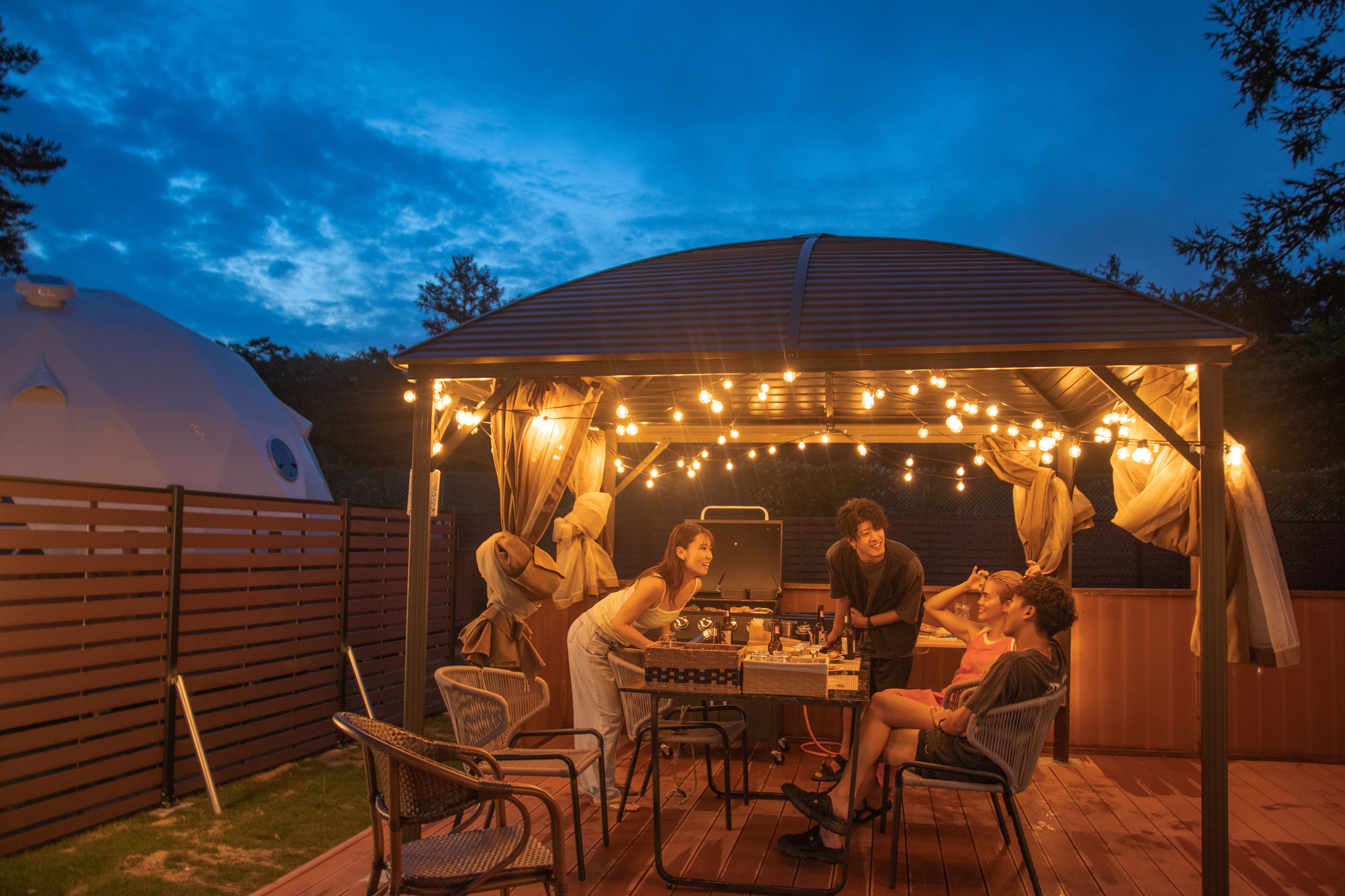 A fun and enjoyable time at glamping