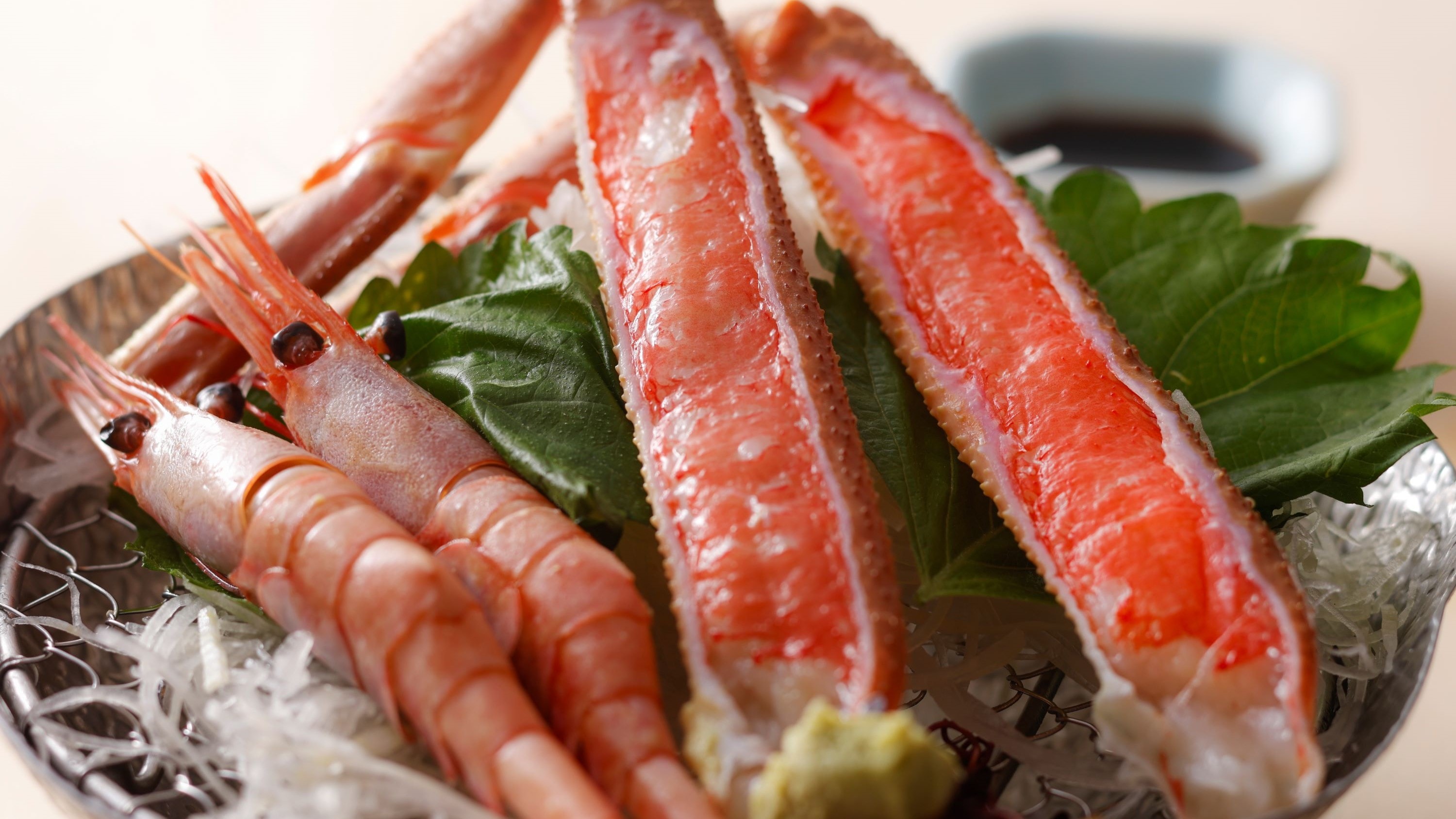 [Snow crab kaiseki] Crab sashimi