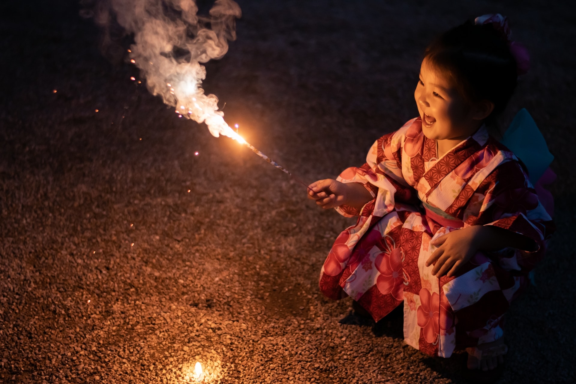 You can enjoy handheld fireworks on the premises!