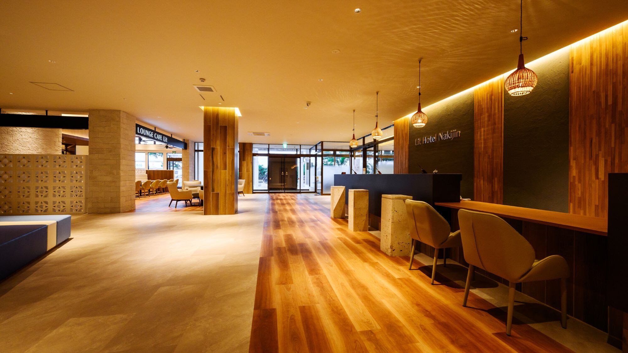 【前台/大堂】欢迎光临Lit Hotel NAKIJIN。将于2025年7月盛大开业。