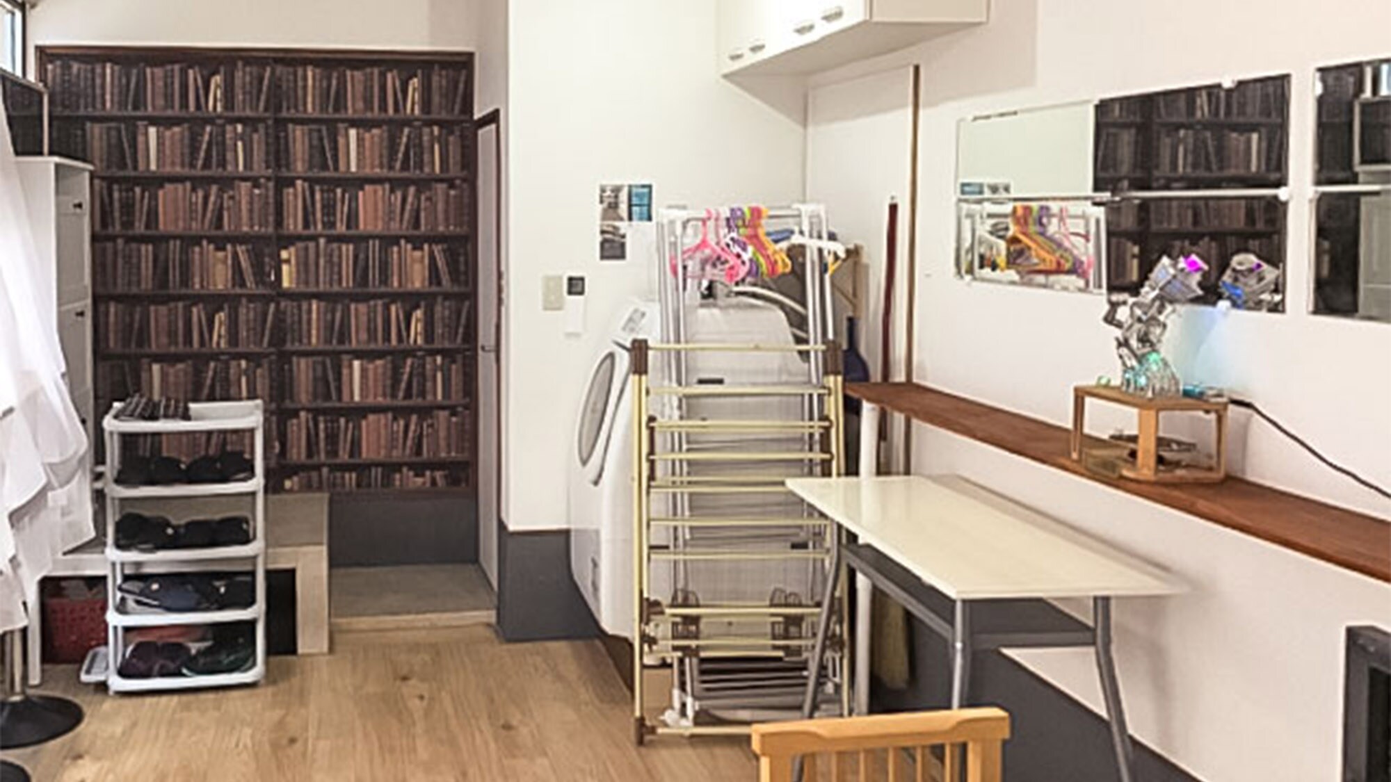 ・Drum-type washing machines are also available, making long-term stays worry-free.