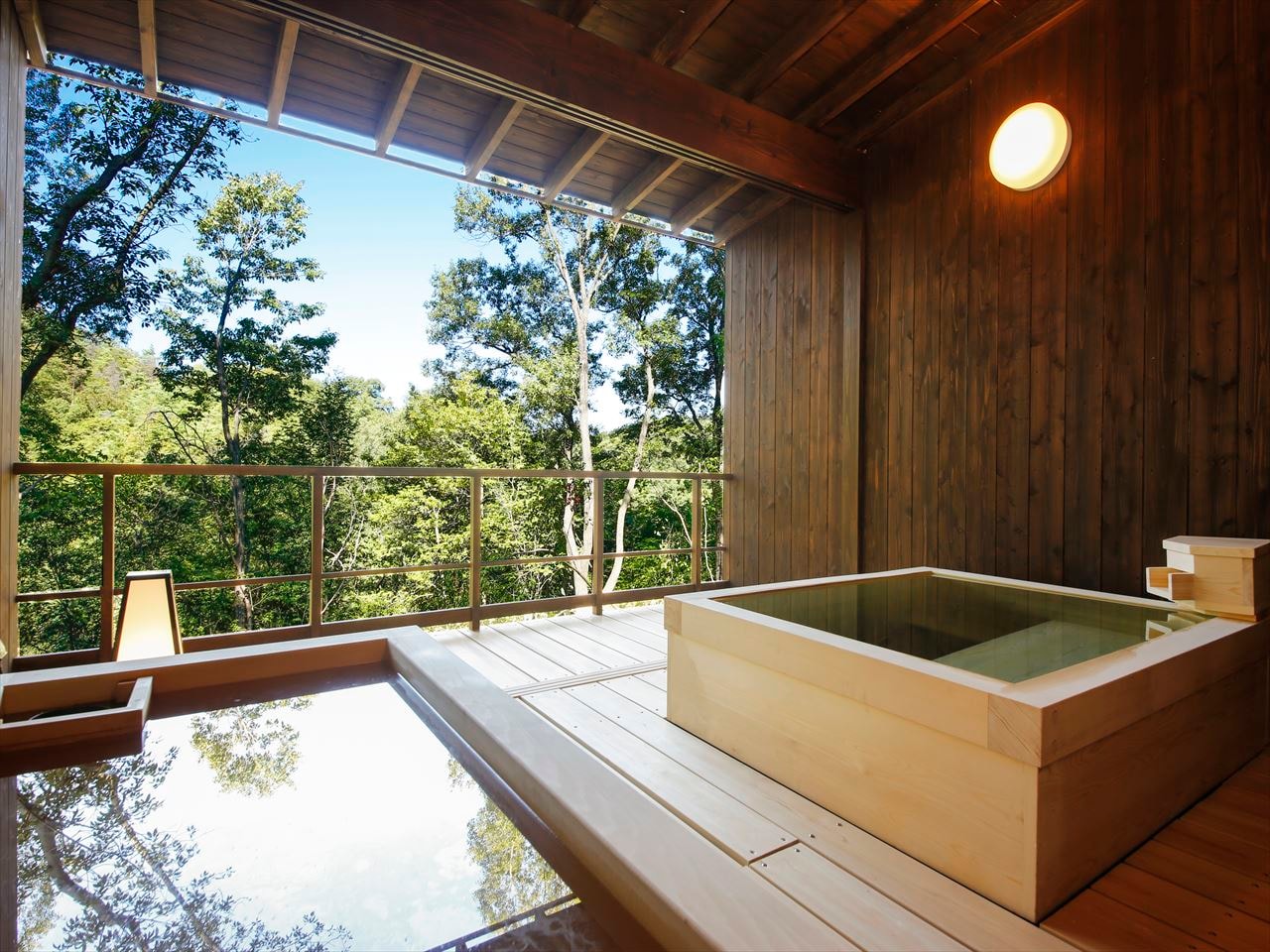 Private open-air bath