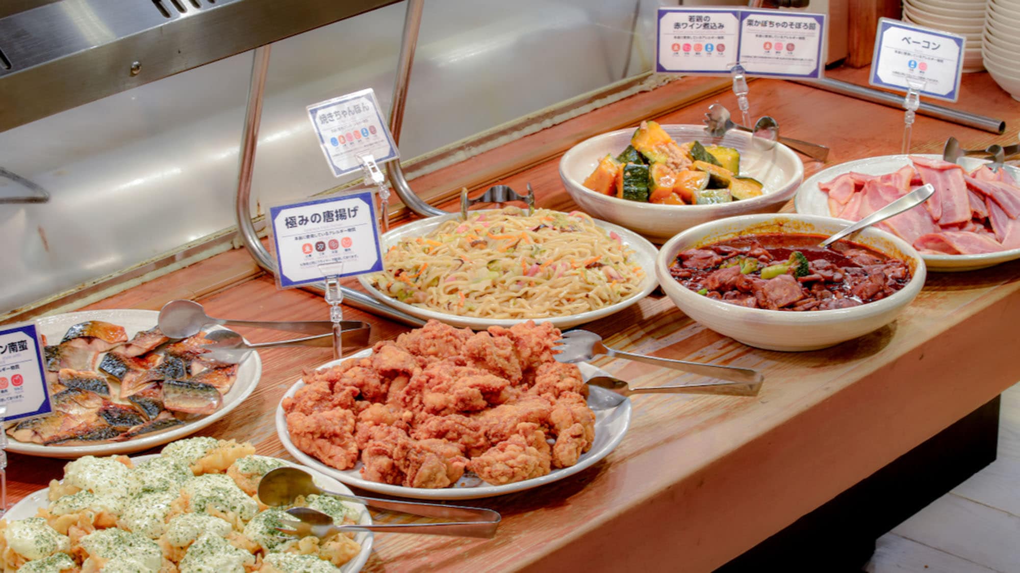 Japanese breakfast buffet