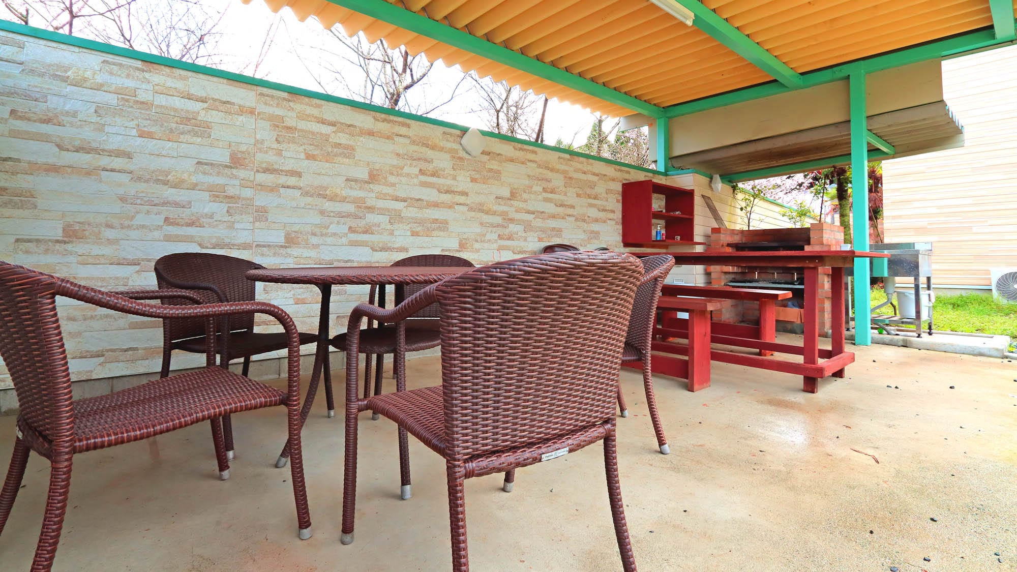 [Separate villa type] Private BBQ space available