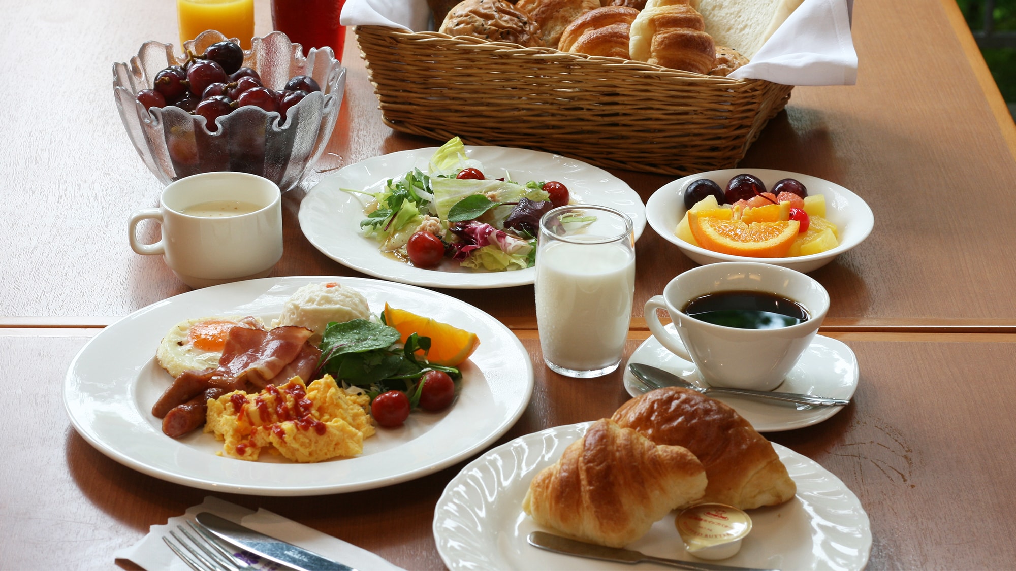 [Breakfast buffet] A breakfast buffet where you can enjoy Japanese and Western styles.