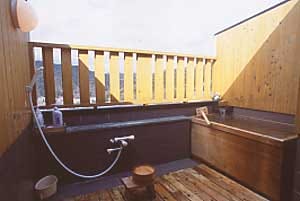 Private open-air bath