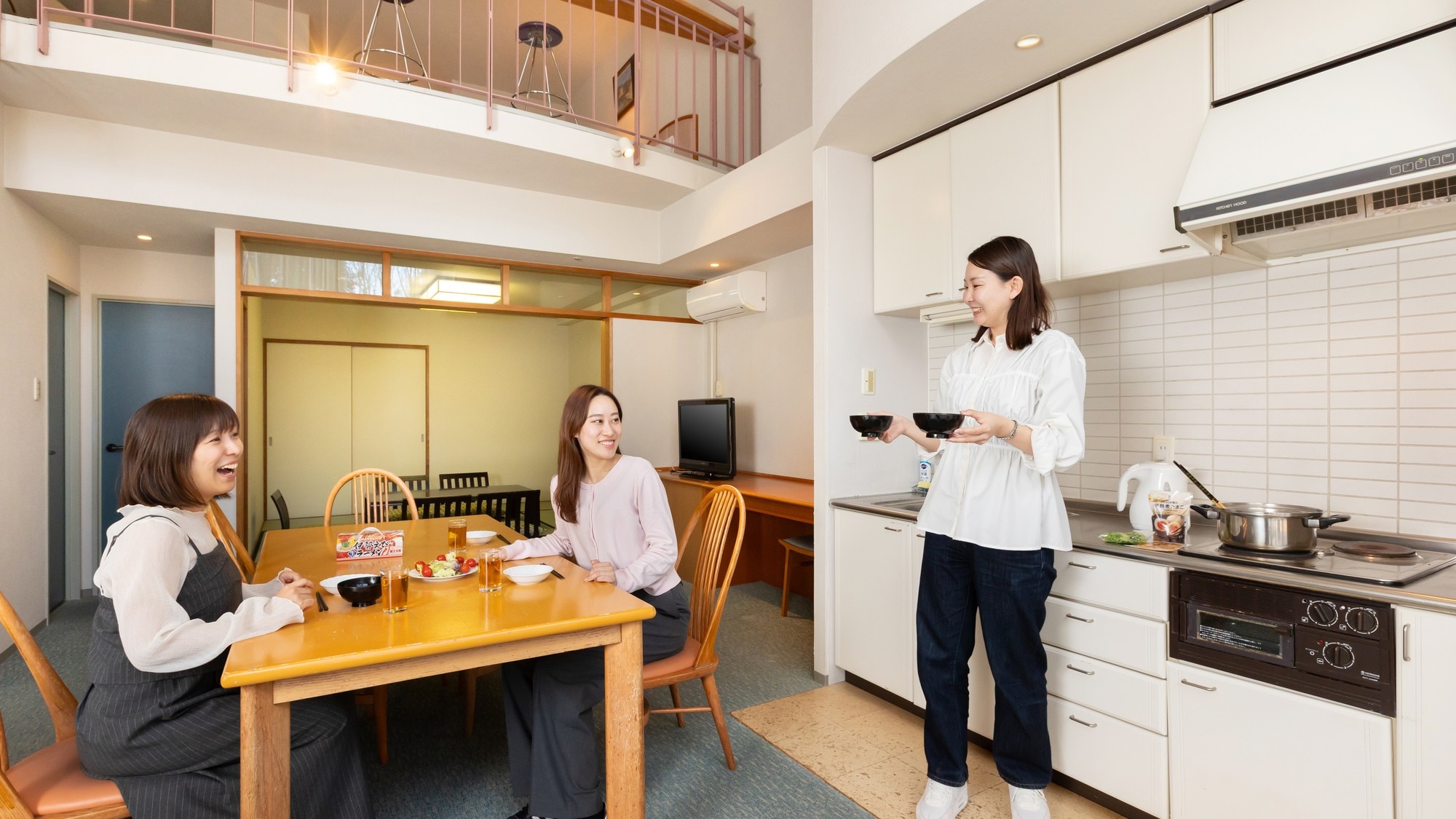 Phòng kiểu Maisonette kiểu Nhật-Tây
