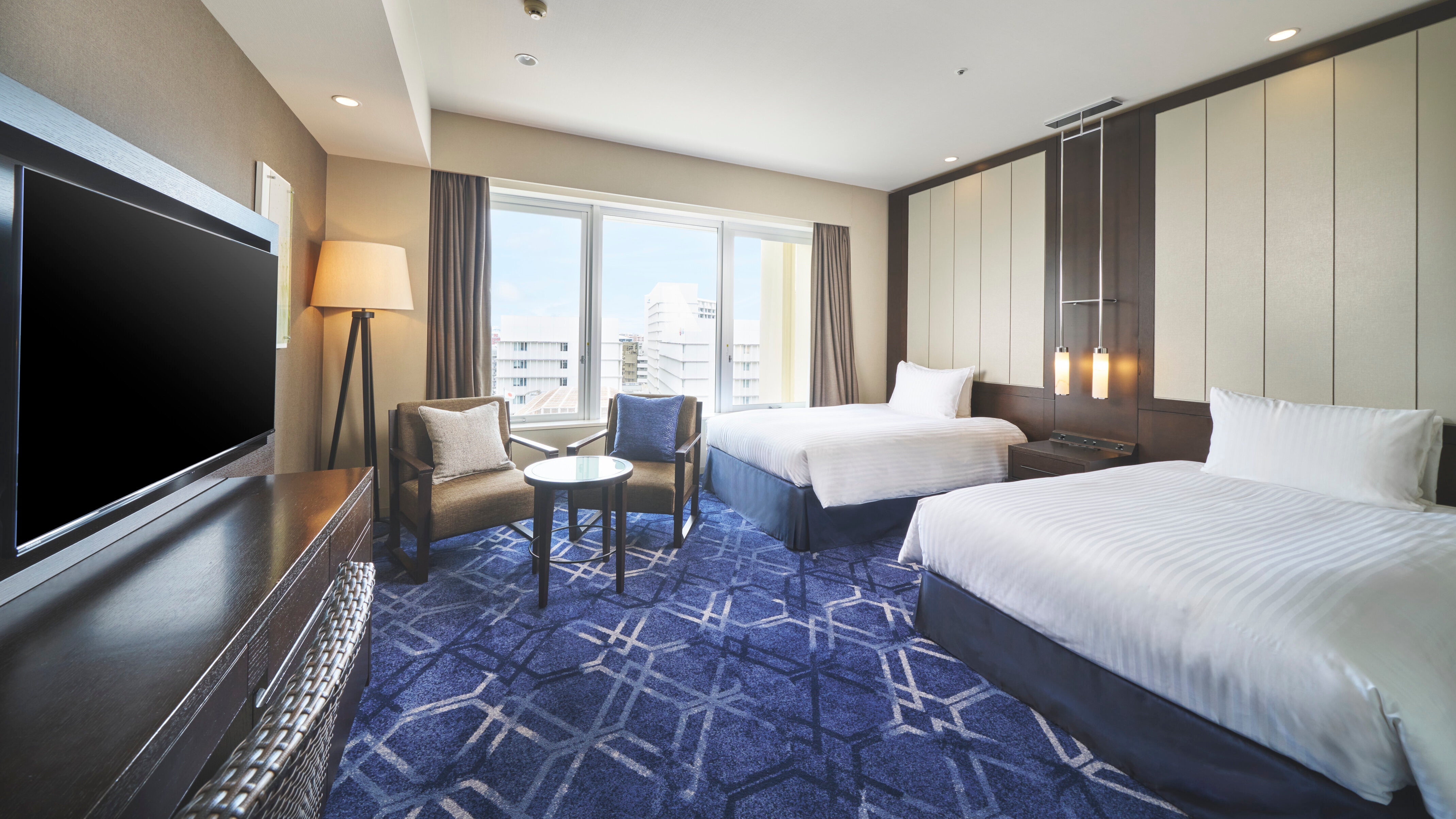 【更新客房】城景雙床房（35平方公尺/6至10樓）