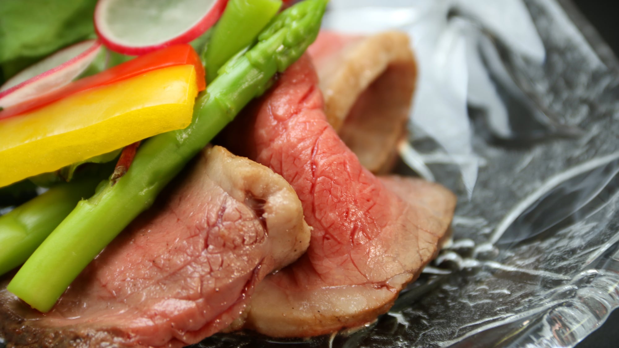 An example of an upgraded kaiseki meal - meat dishes -