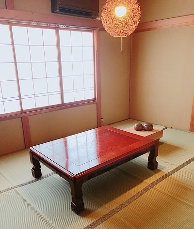 Inside the building