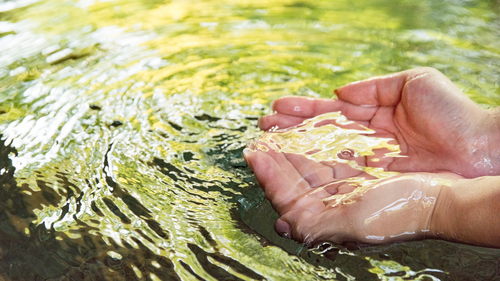 *[Large public bath] Relax in 100% fresh water straight from the source.