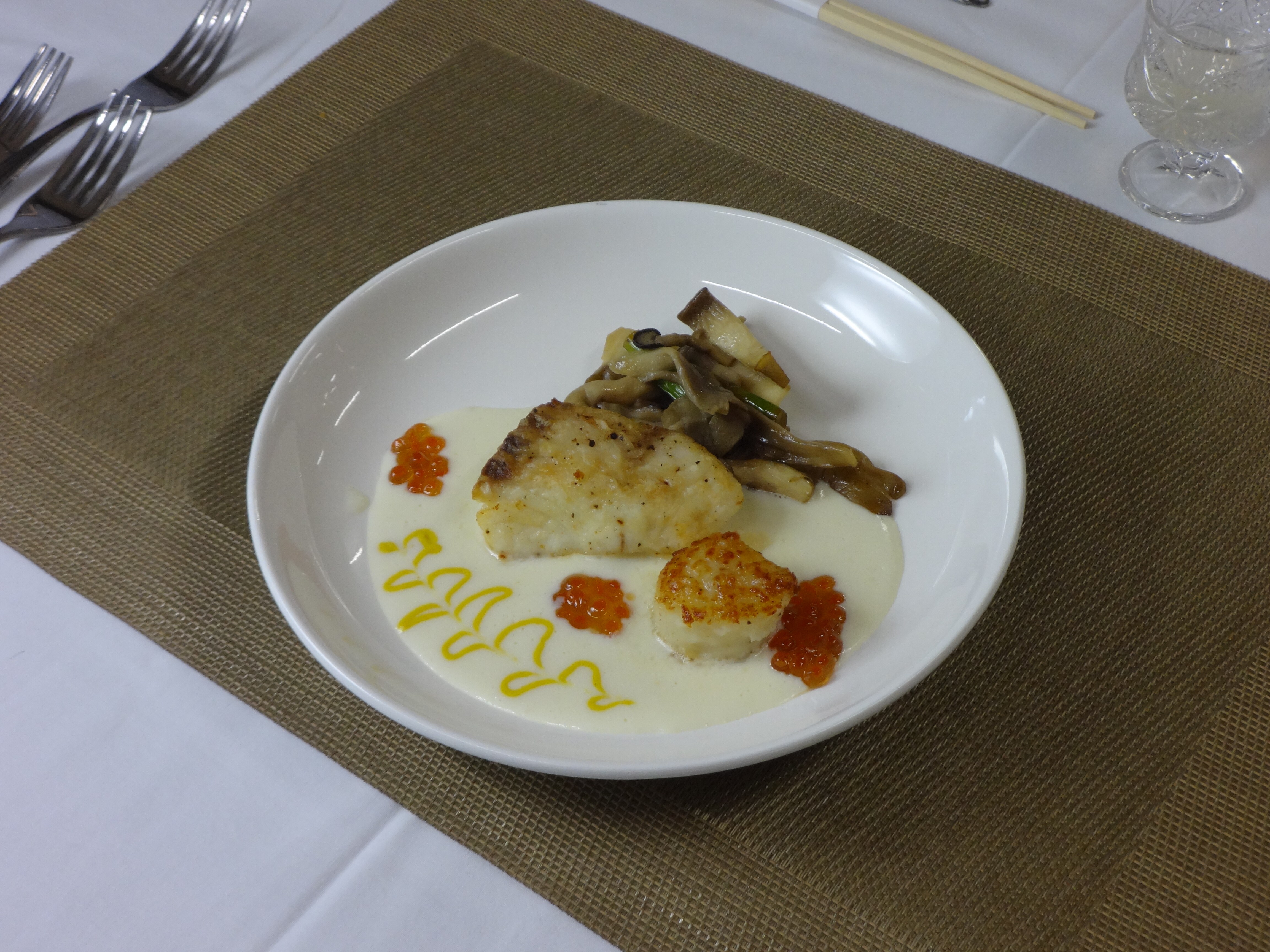 Fish dish: Plate of poisson