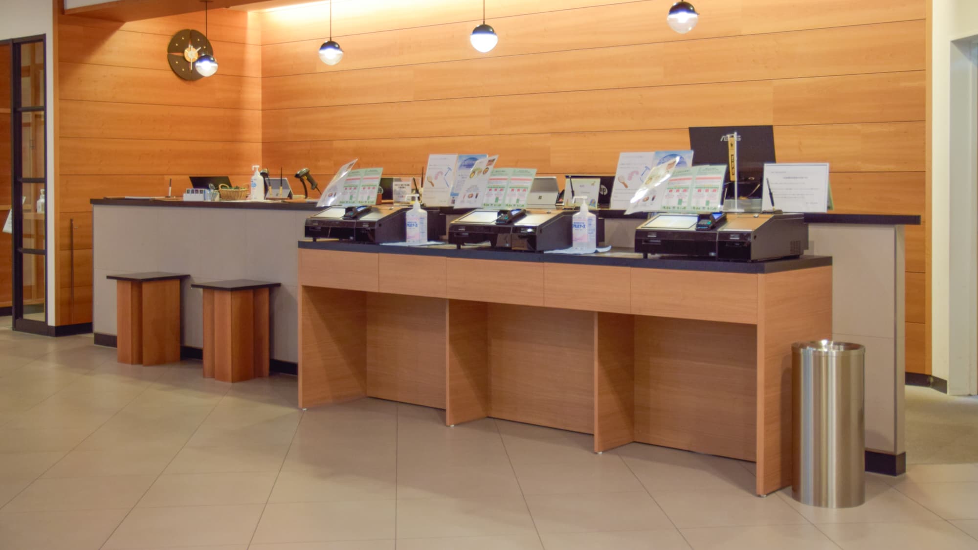 Front desk in the building