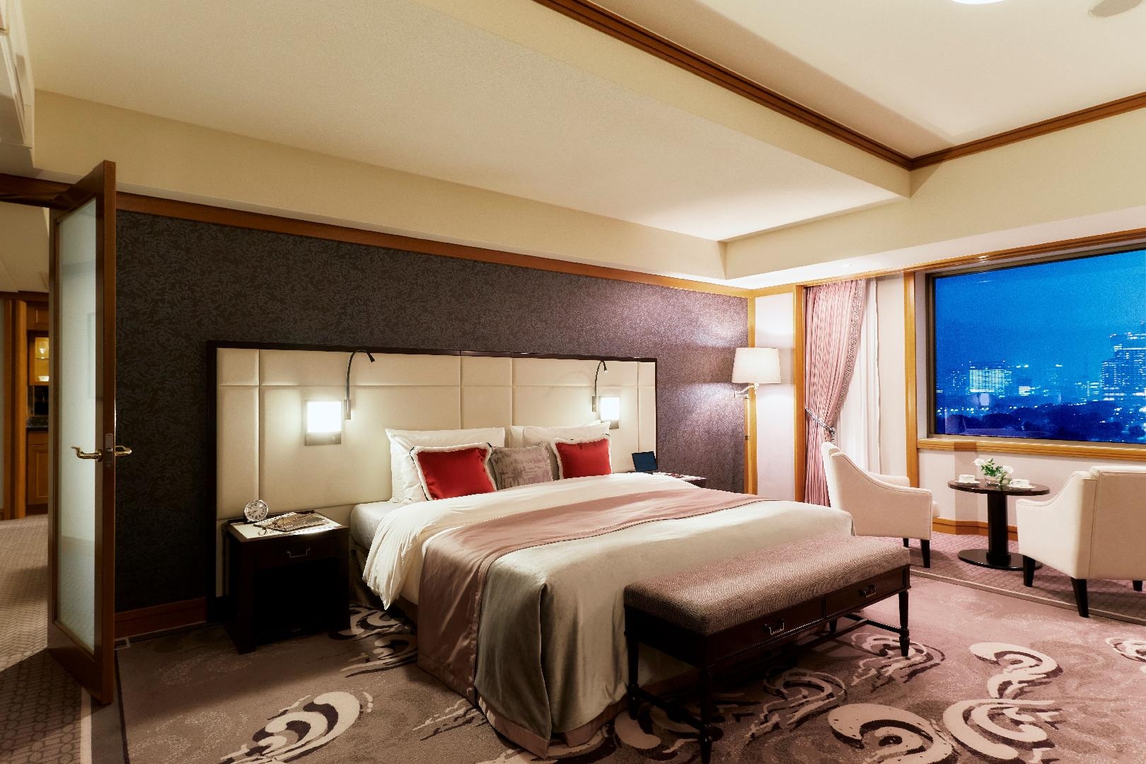 ★[Main Building Regular Floor] Park View Corner Suite Bedroom_Night_1001