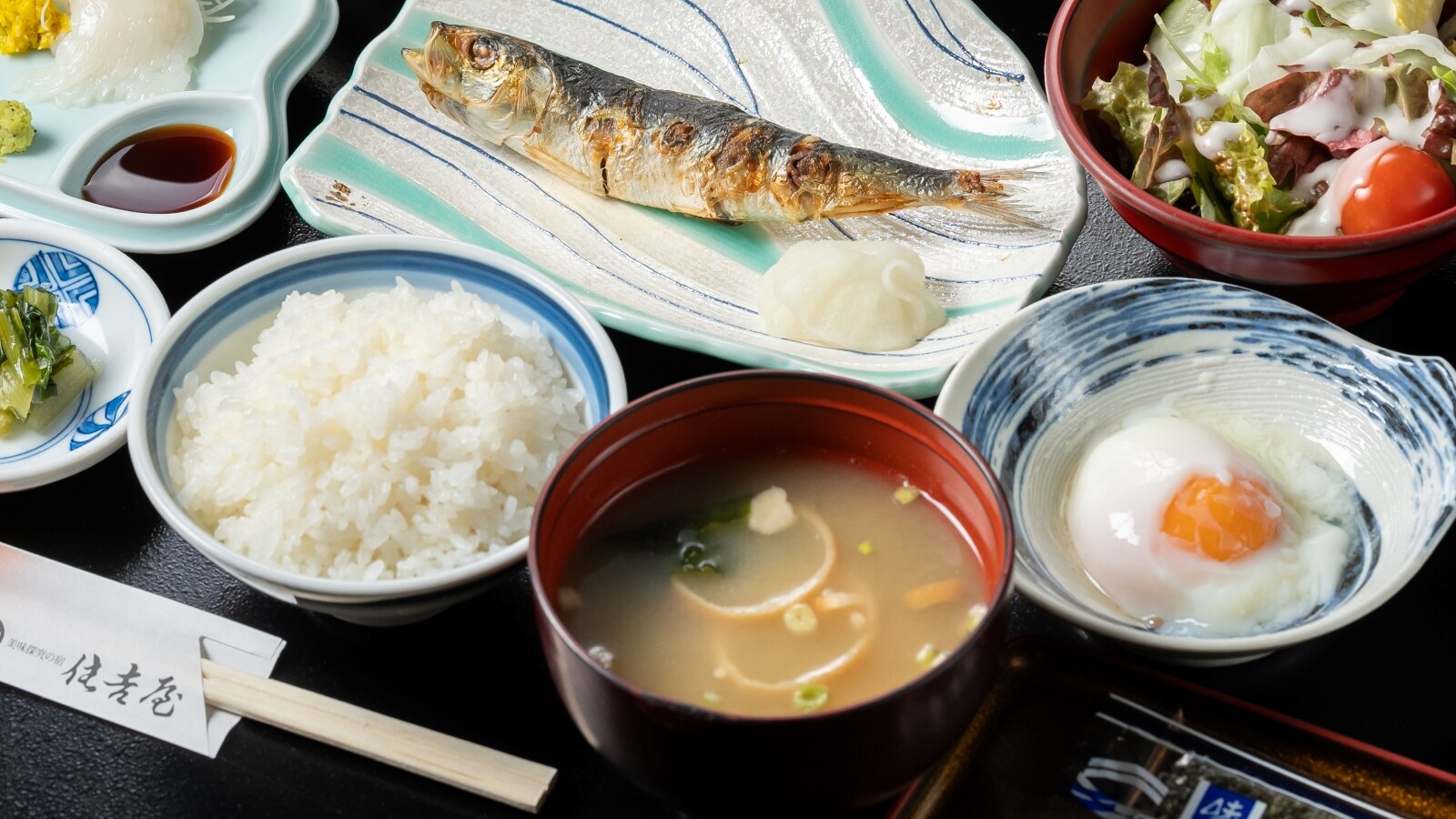 Teradomari's unique seafood breakfast