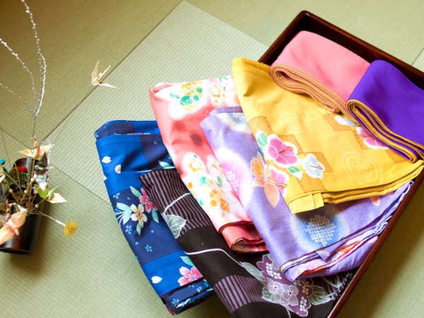 "Free rental of colored yukata" service for female customers!