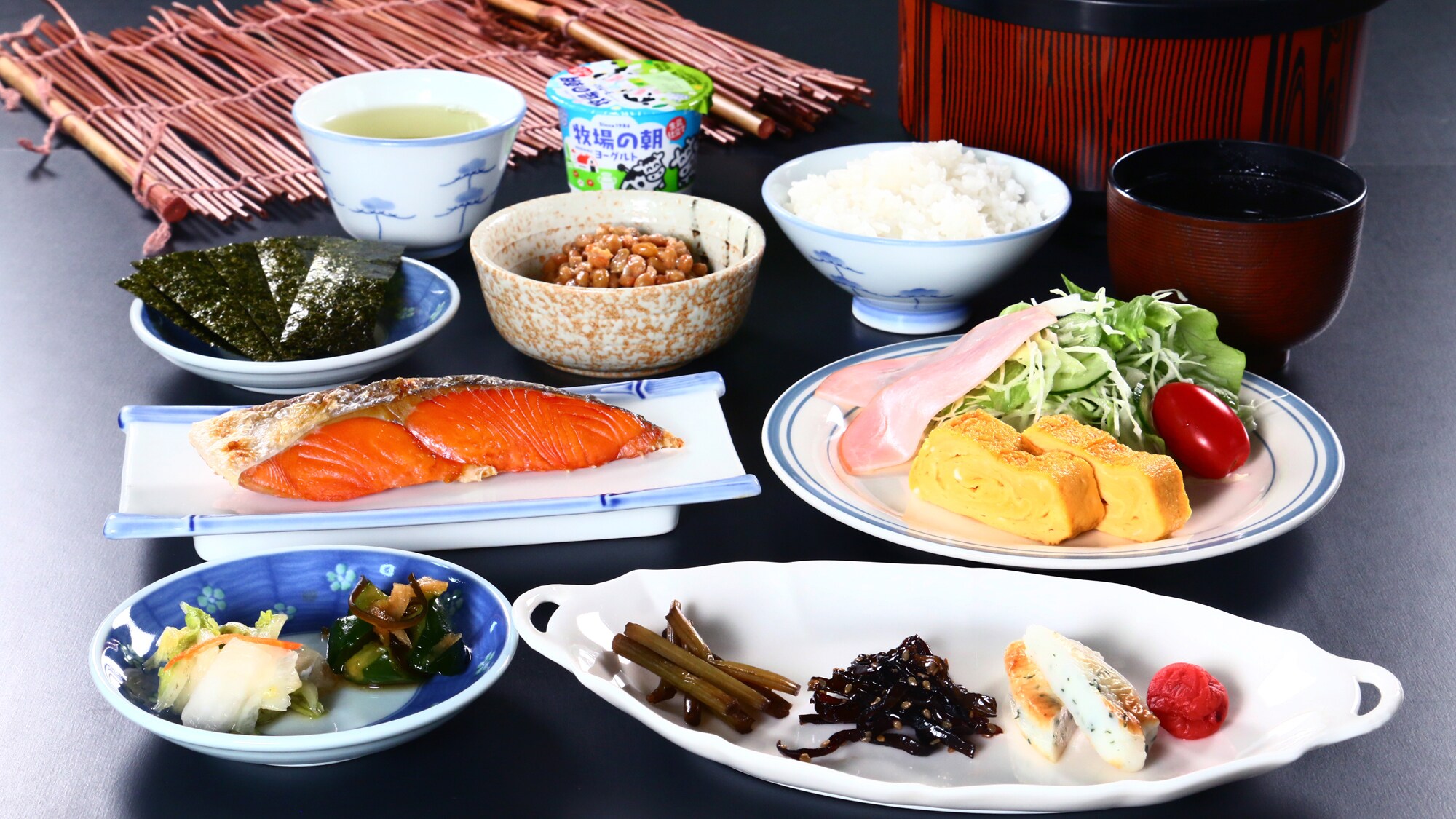 【조식】 아침은 시골의 일본식 아침 식사를 부디