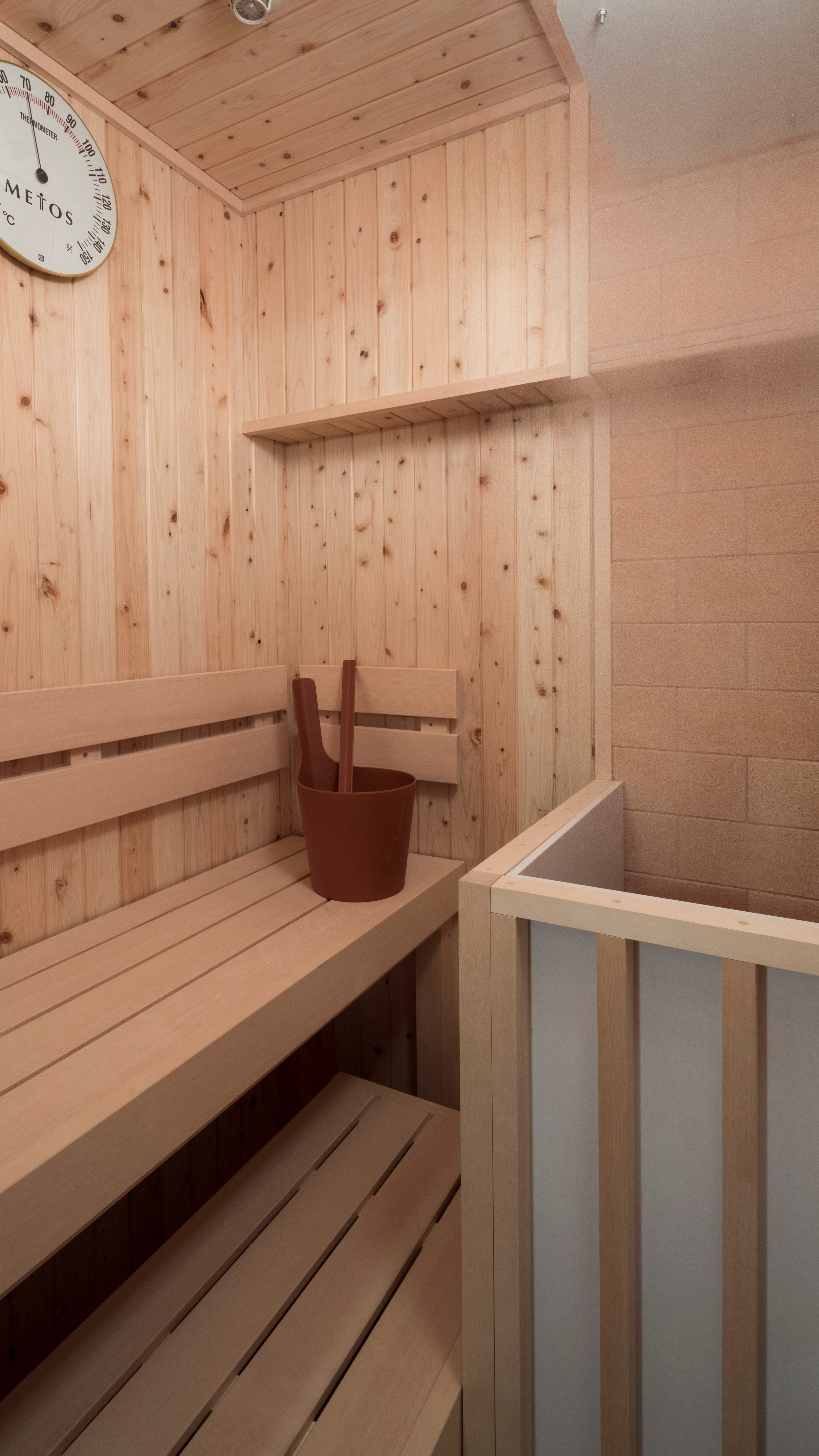 Japanese-Western style room with hot spring sauna Sauna image