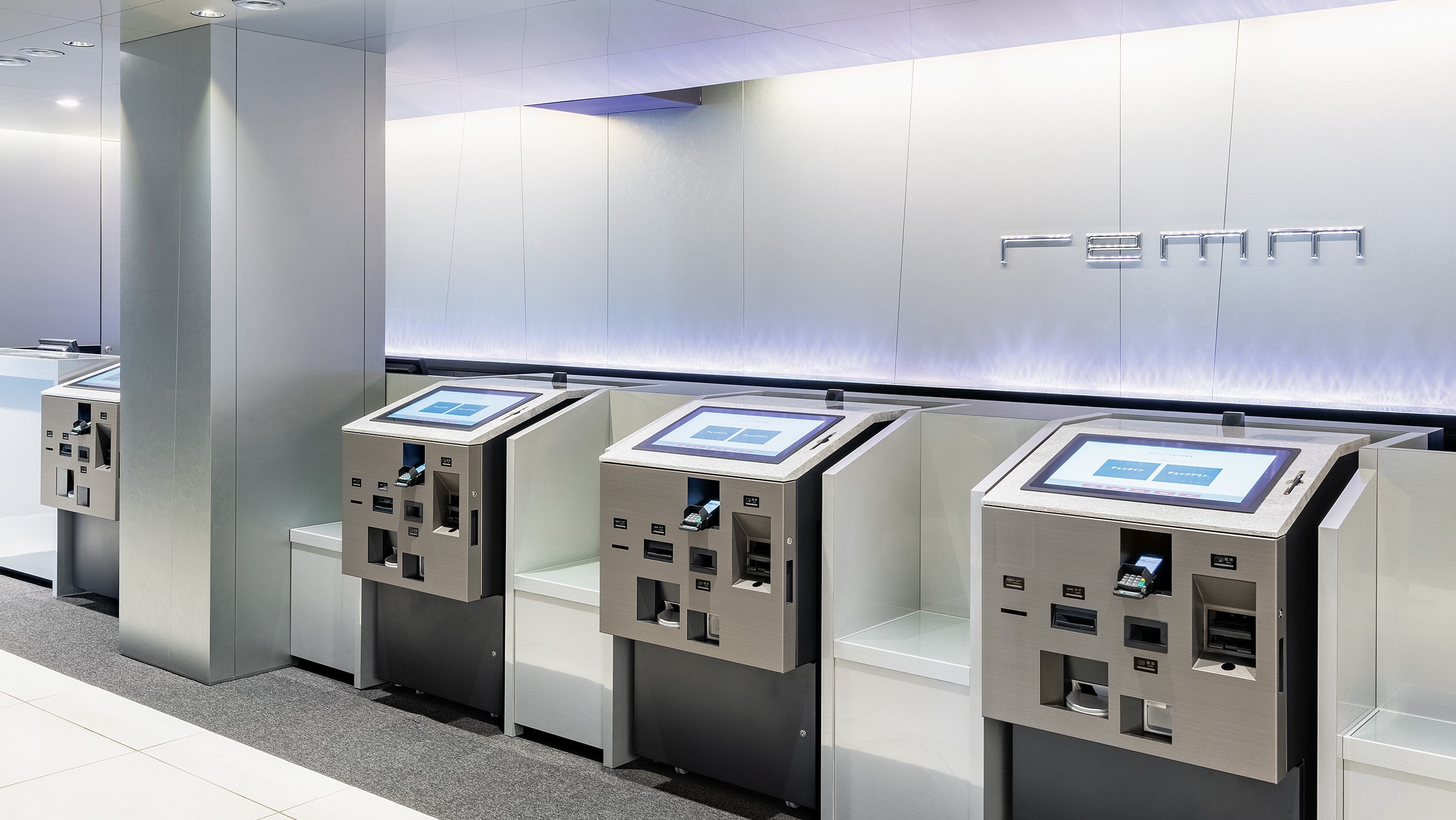 [Tầng 12] Quầy lễ tân (máy check-in tự động)