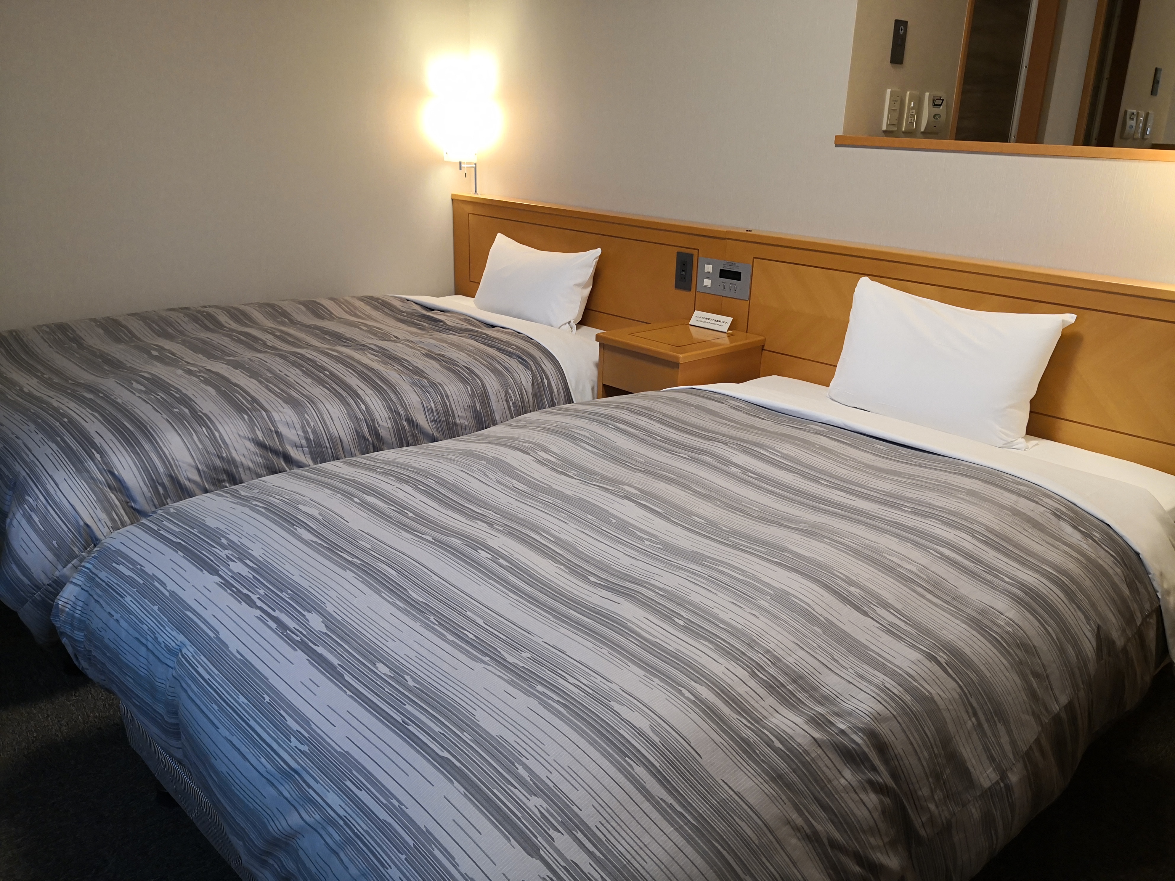 Twin room ◇ Renewal completed in August 2019 ◇ 2 120 cm wide beds, free Wi-Fi