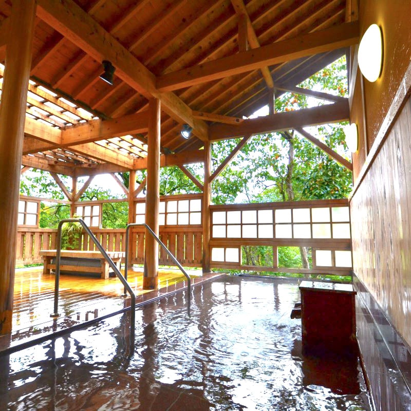 Stone open-air bath