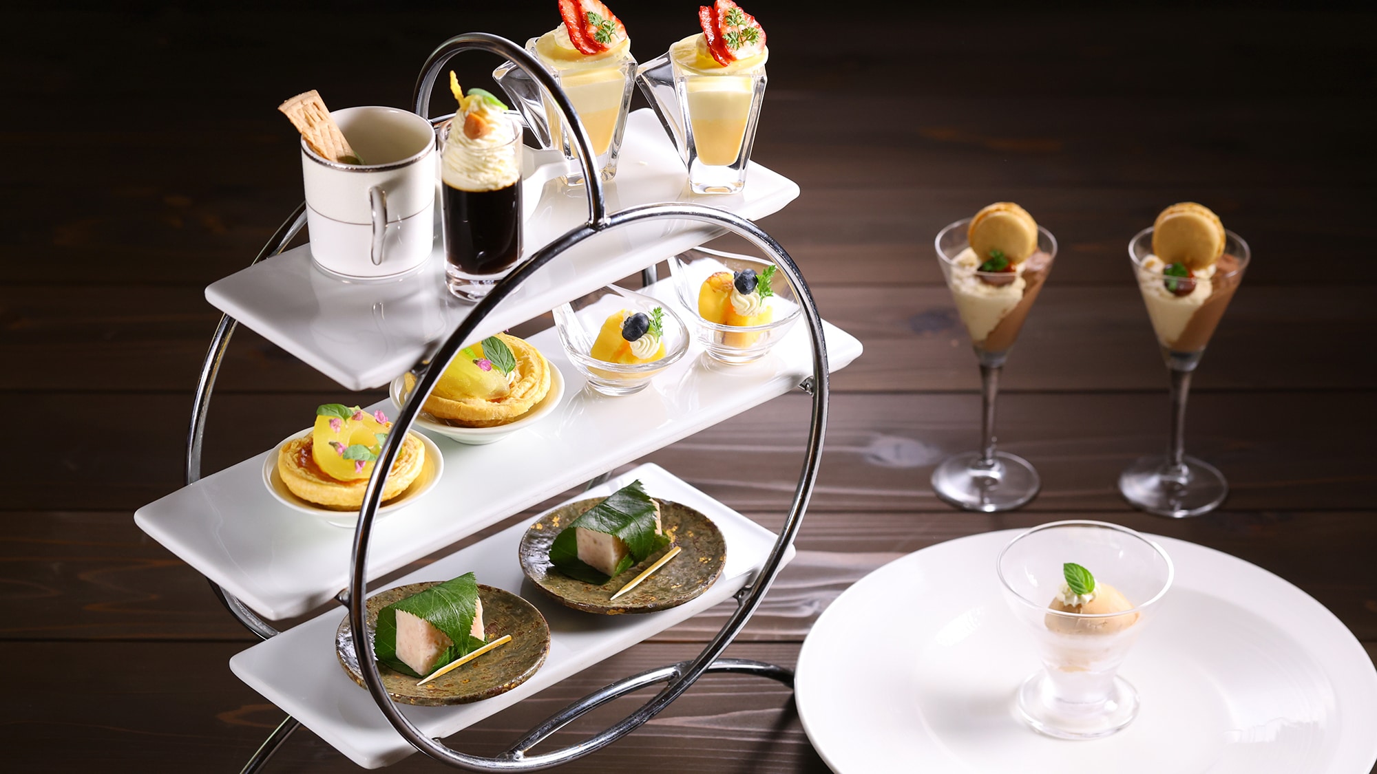 [Spring menu] Dessert: Homemade bean paste ice cream, Kitanokaze Saryo spring dessert amuse bouche