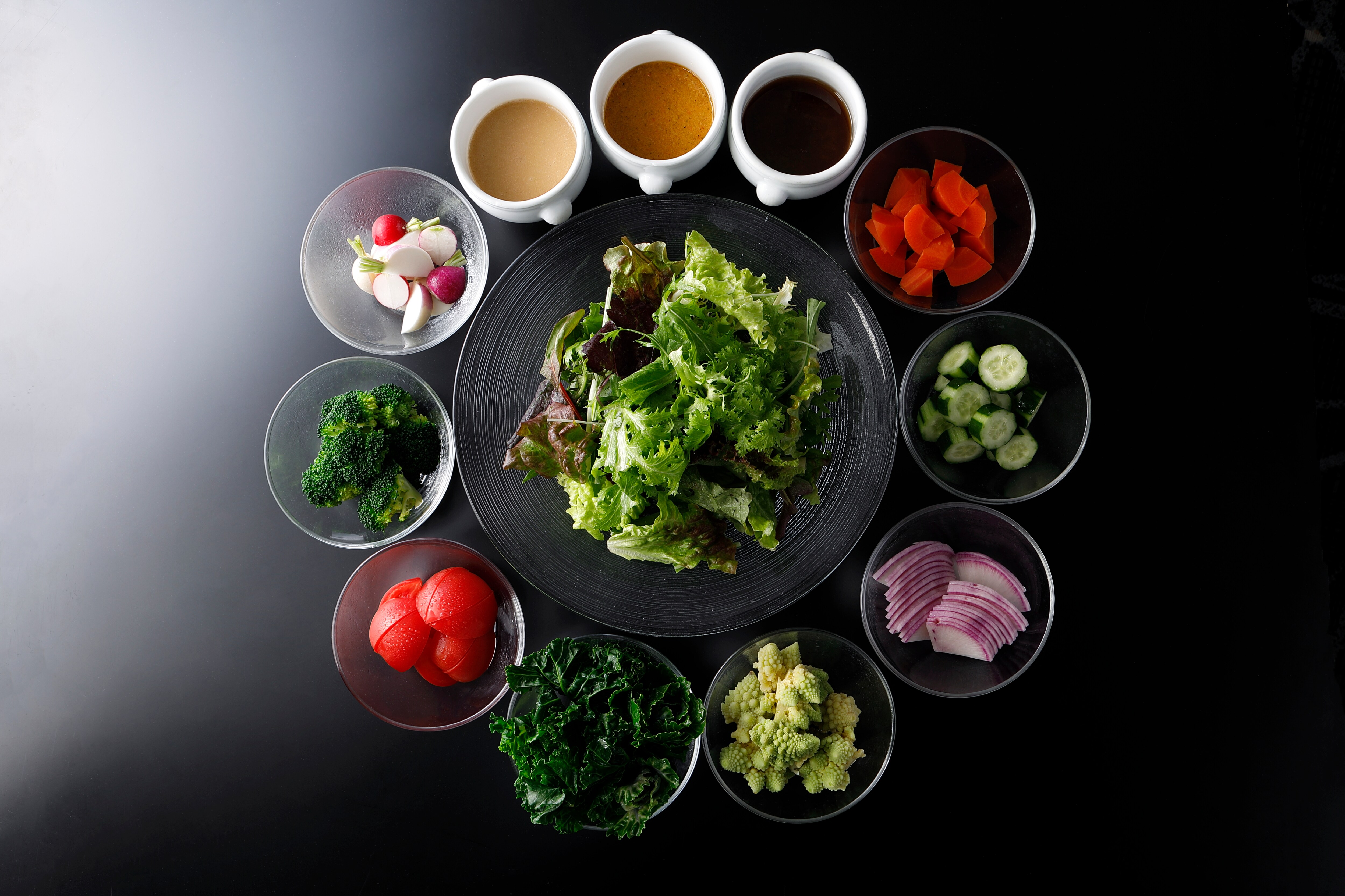[Breakfast] Uenohara herb salad and Tokyo vegetables