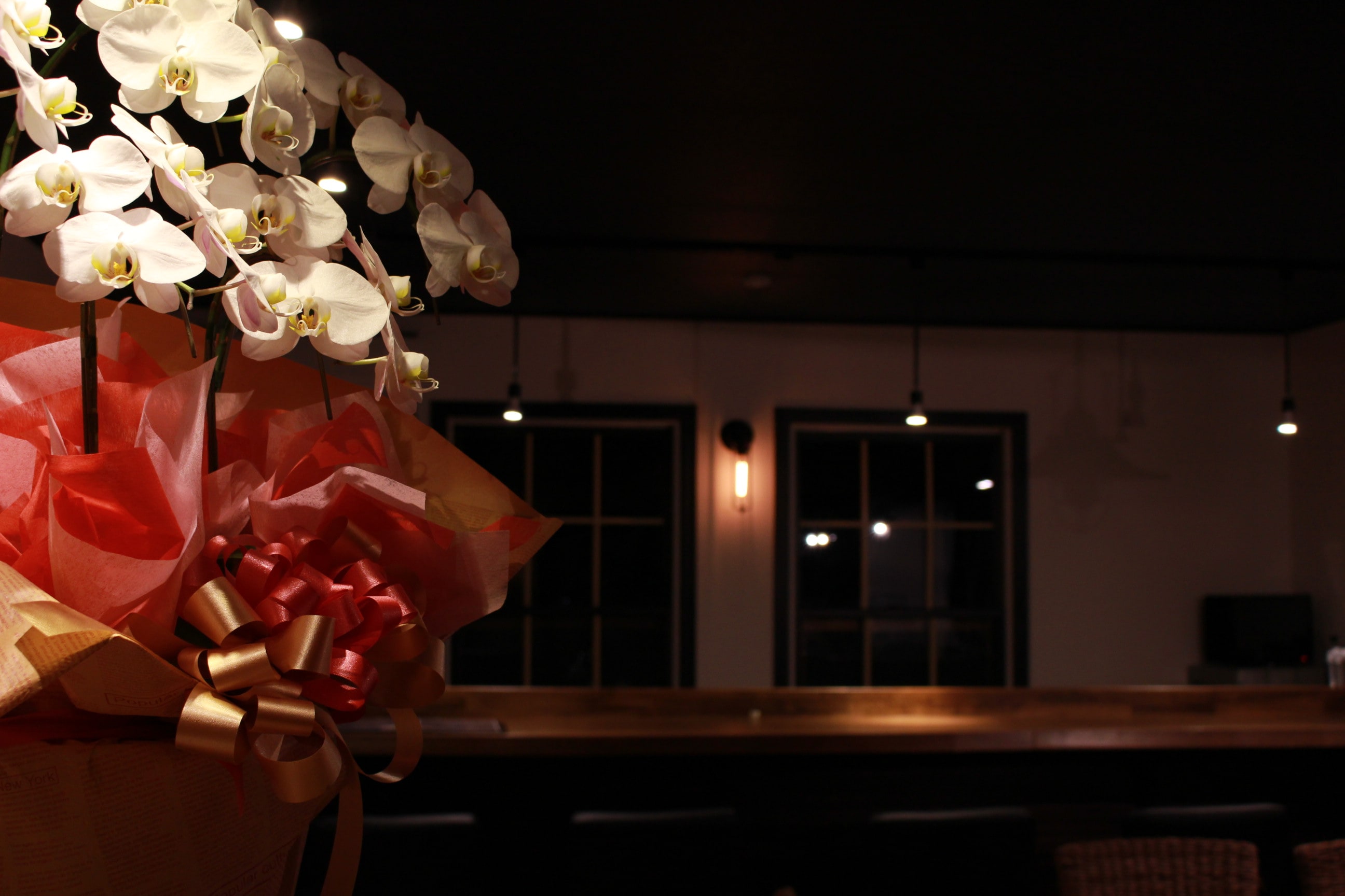 Night bar at night