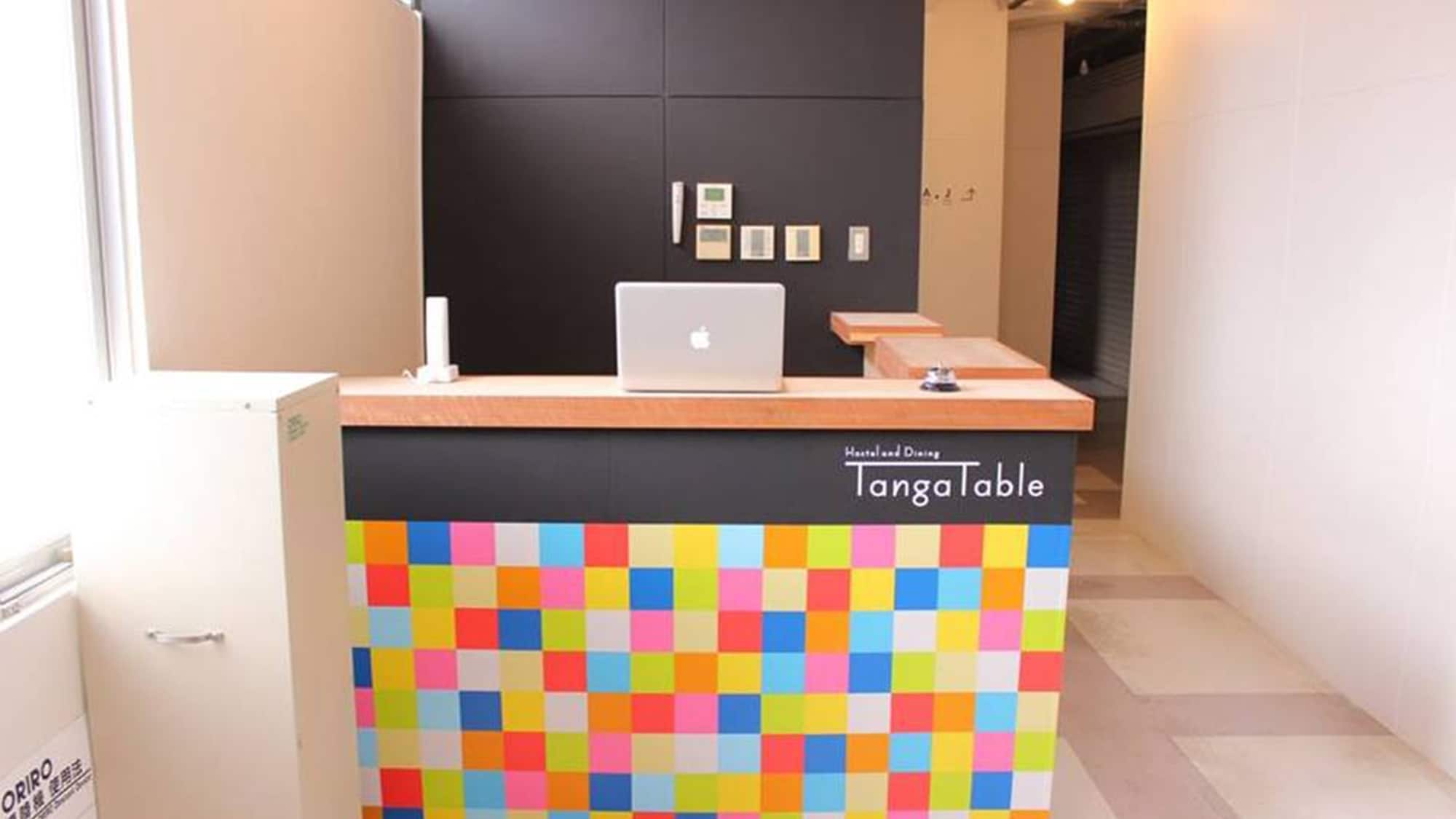 ・ You will be greeted at the colorful front desk