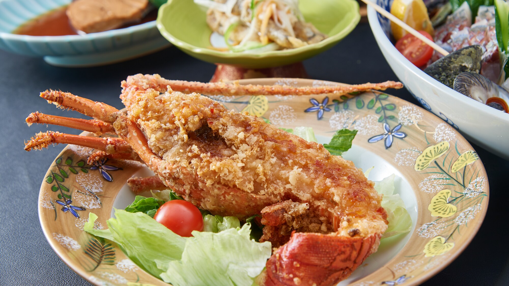 [Fried spiny lobster]