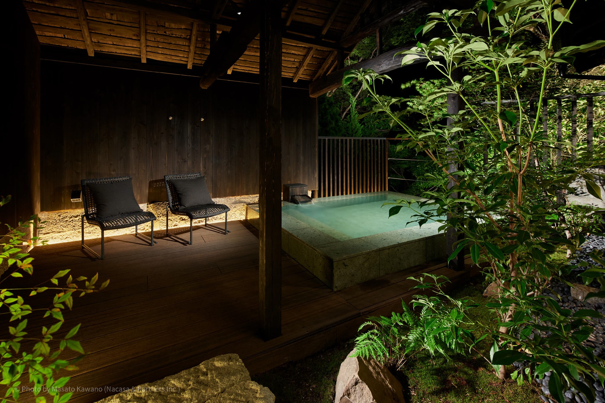 Katsuro Residence/Open-air bath