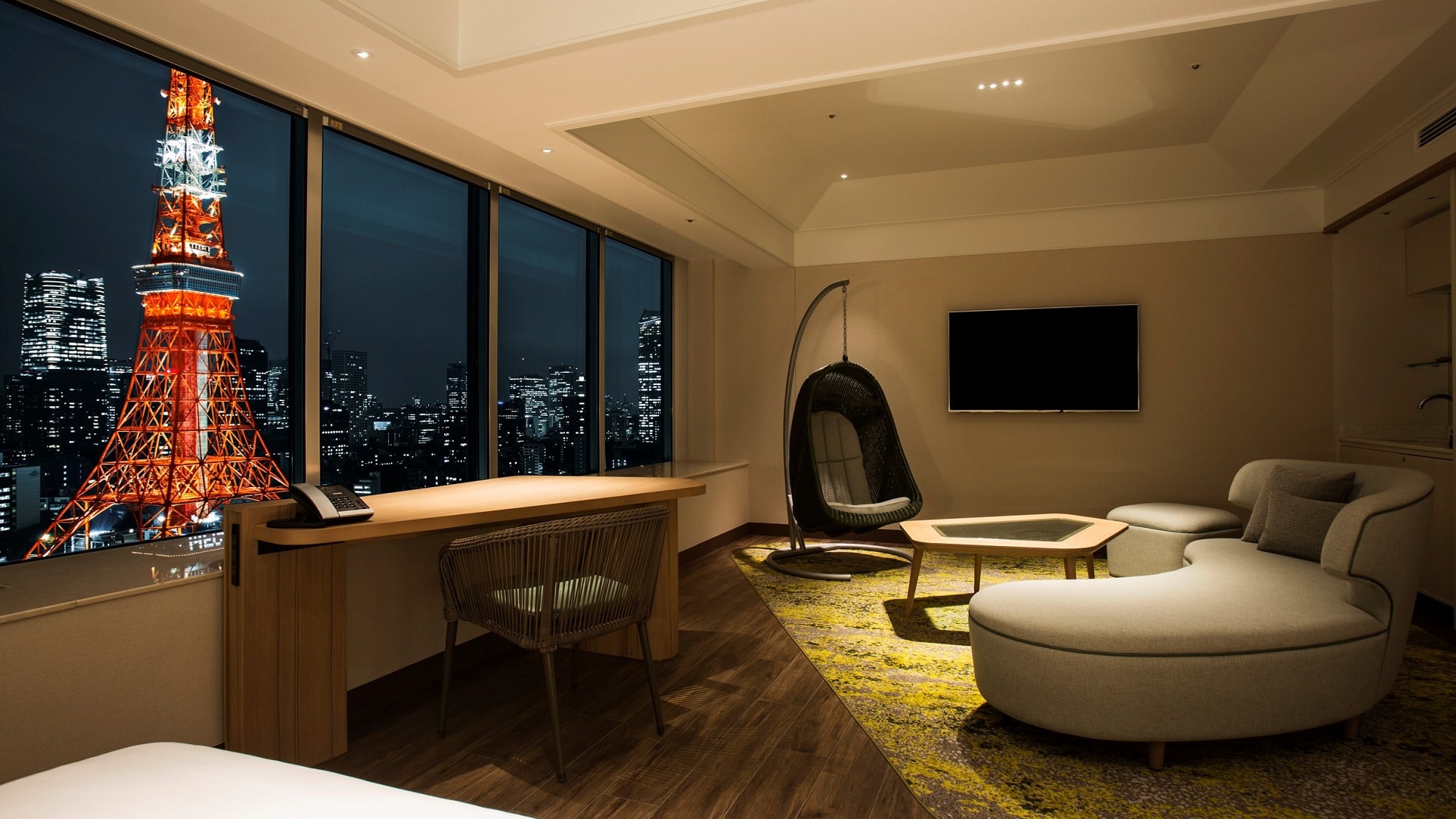 Kamar Premium Junior Suite (lantai 29 hingga 31, 50 meter persegi) sisi Menara Tokyo