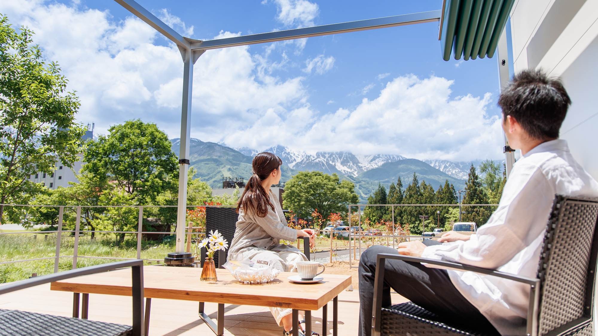 [Grand Cottage Hakuba] 露台是最好的客廳