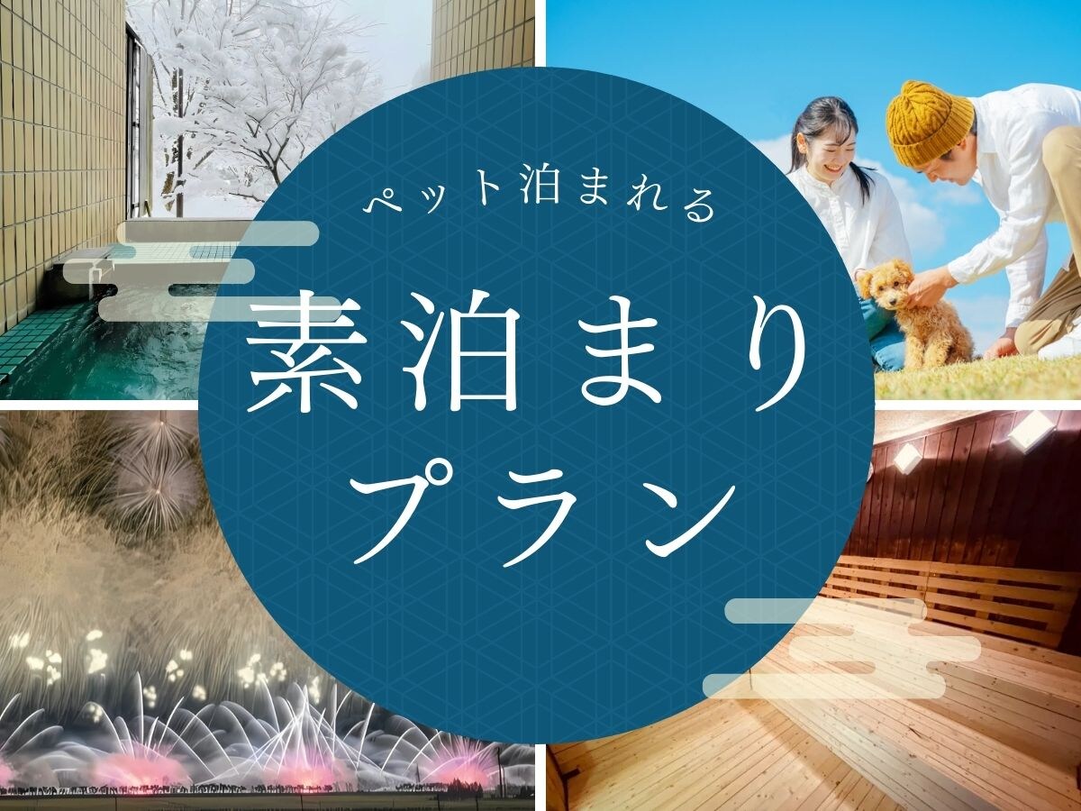 A plan with no meals included that allows pets to stay♪