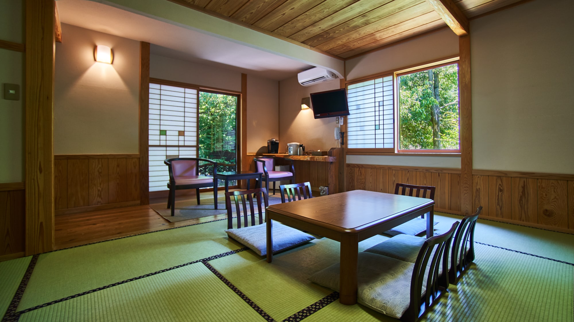 [Ruang tikar tatami] Sagisou / kamar bergaya Jepang 10 tikar tatami + 2 tikar tatami Lantai + Tokonoma + Pemandian terbuka